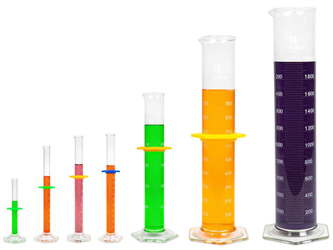GRADUATED CYLINDERS, GLASS